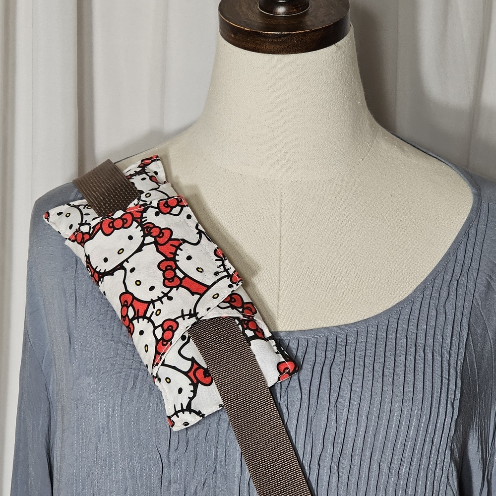 Handmade Hello Kitty Cute Soft  Protective Seat Belt Chemo Port Pacemaker Pillow